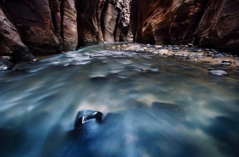 slot canyon stream